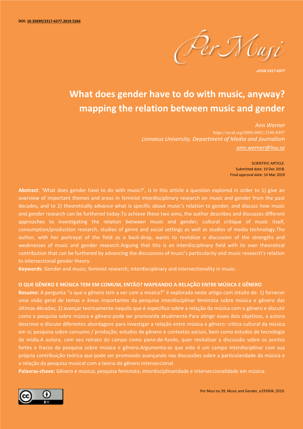 What Does Gender Have to Do with Music, Anyway? Mapping the Relation Between Music and Gender