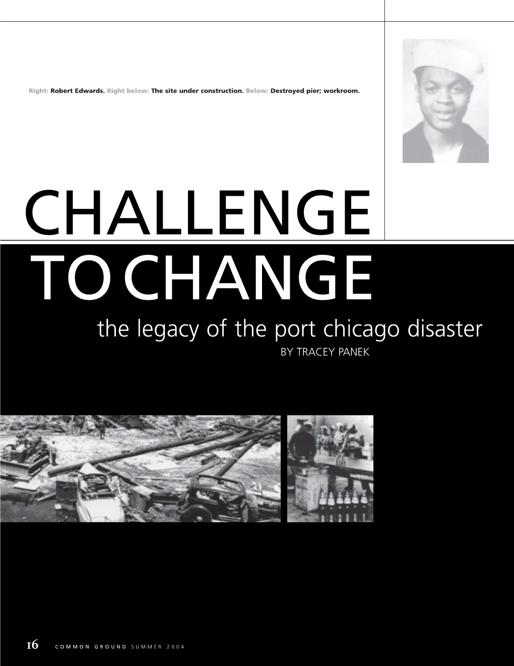 The Legacy of the Port Chicago Disaster by TRACEY PANEK