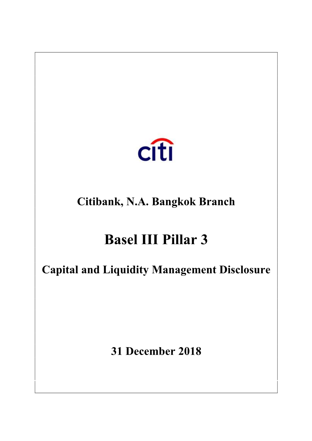 Basel III Pillar 3