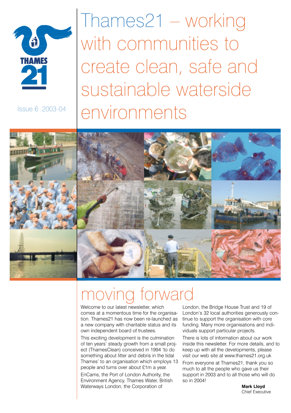 Working with Communities to Create Clean, Safe and Sustainable Waterside Issue 6 2003-04 Environments