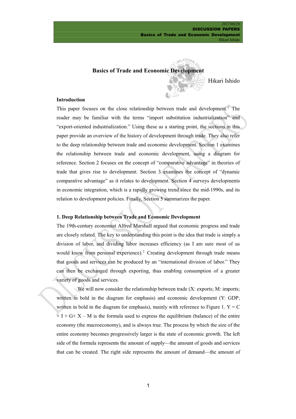 Theory of International Trade and Investment, and the Asia Pacific