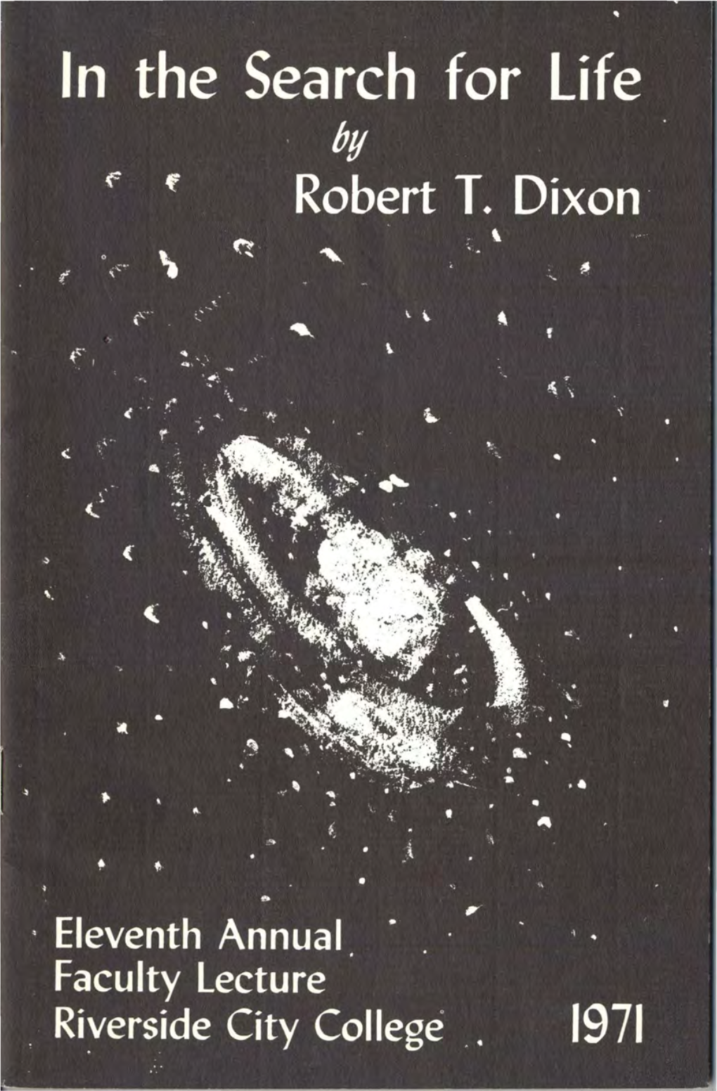 1971 Dixon-In the Search for Life