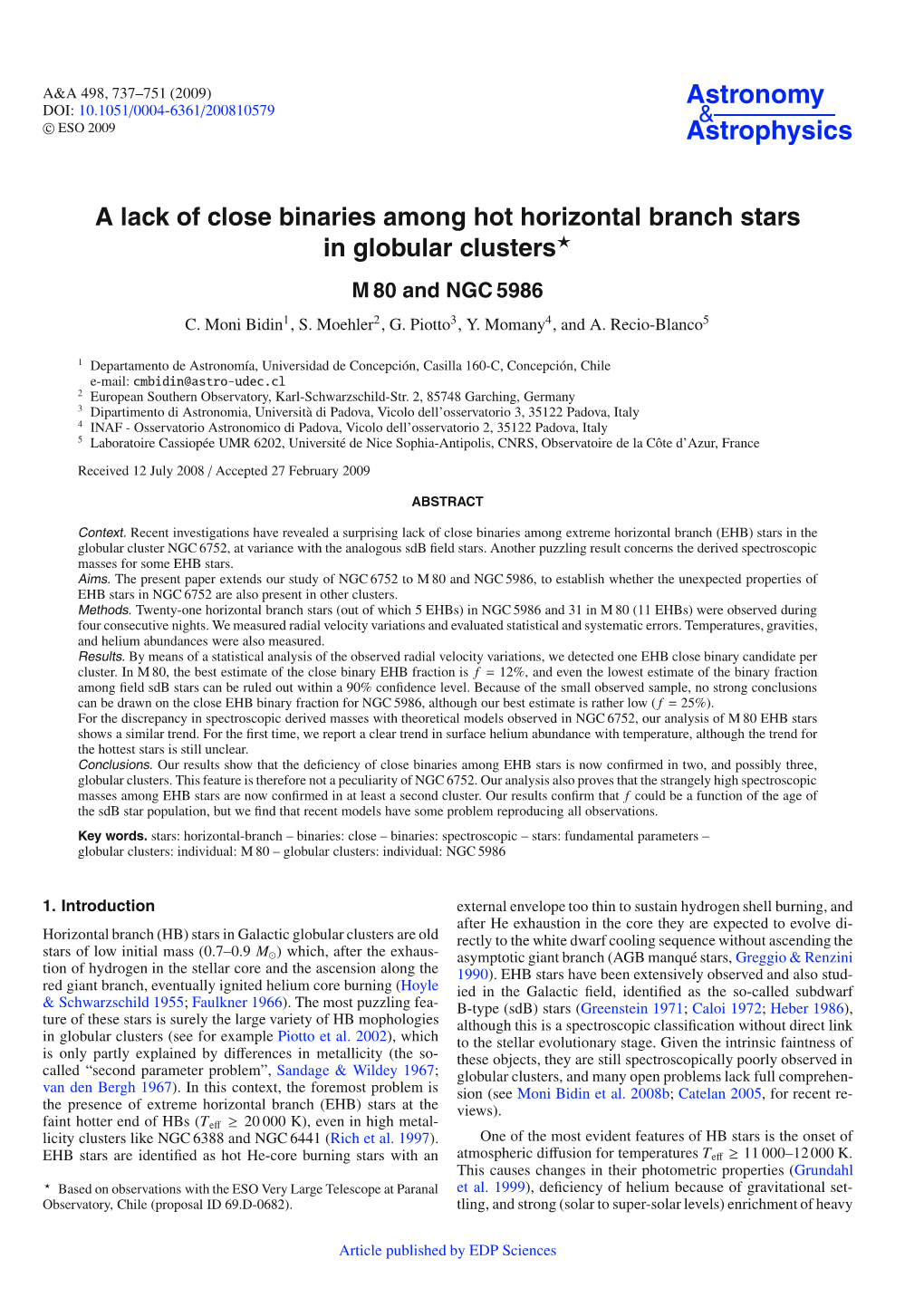 A Lack of Close Binaries Among Hot Horizontal Branch Stars in Globular Clusters M 80 and NGC 5986 C