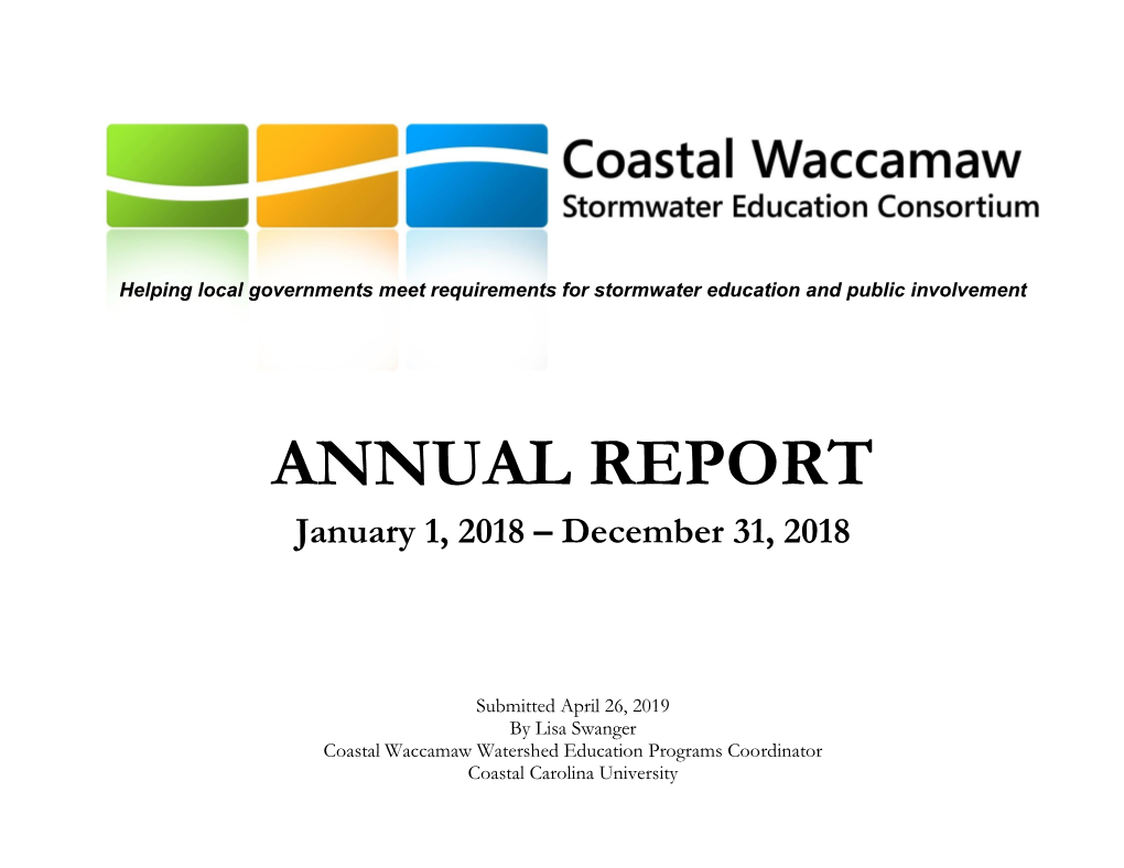 ANNUAL REPORT January 1, 2018 – December 31, 2018