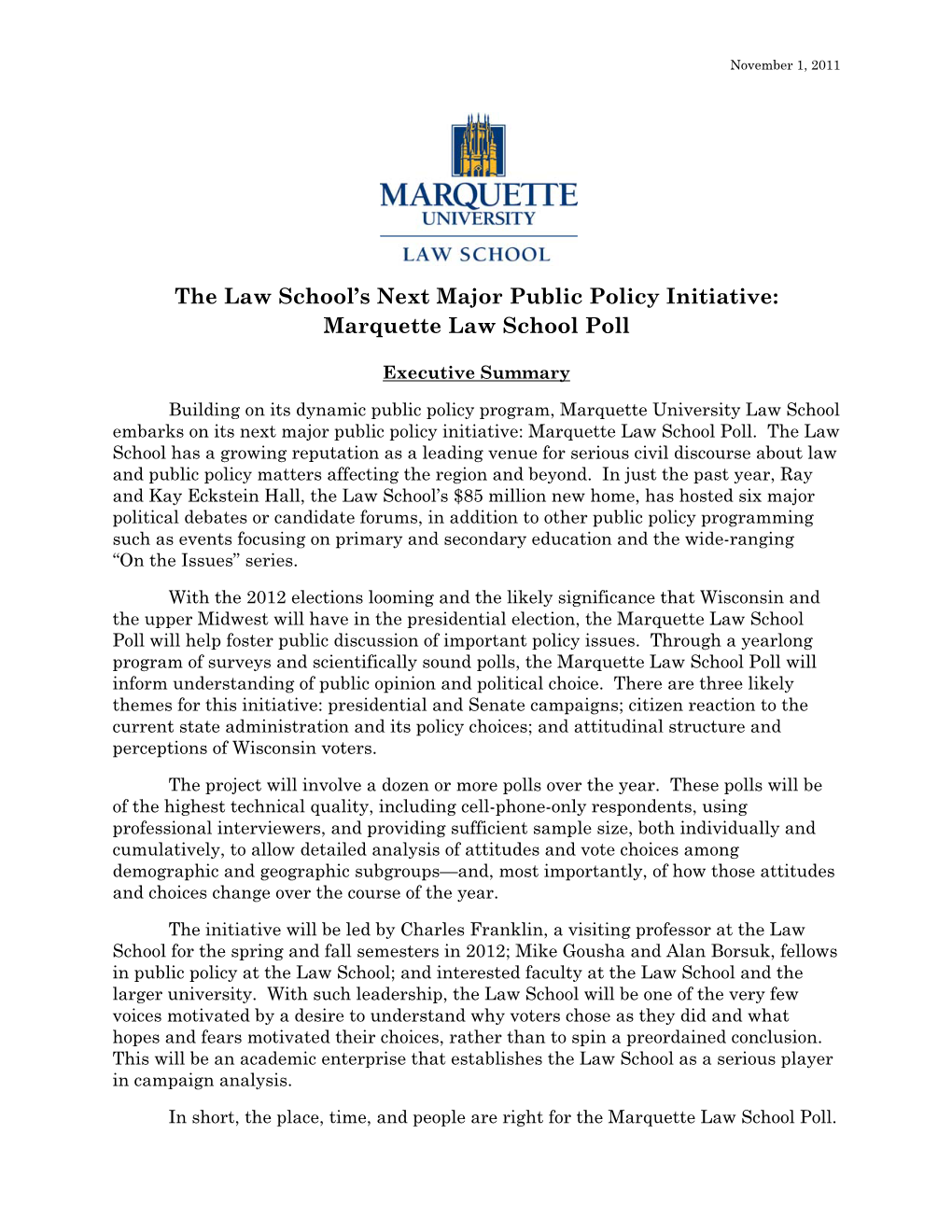 Marquette Law School Poll