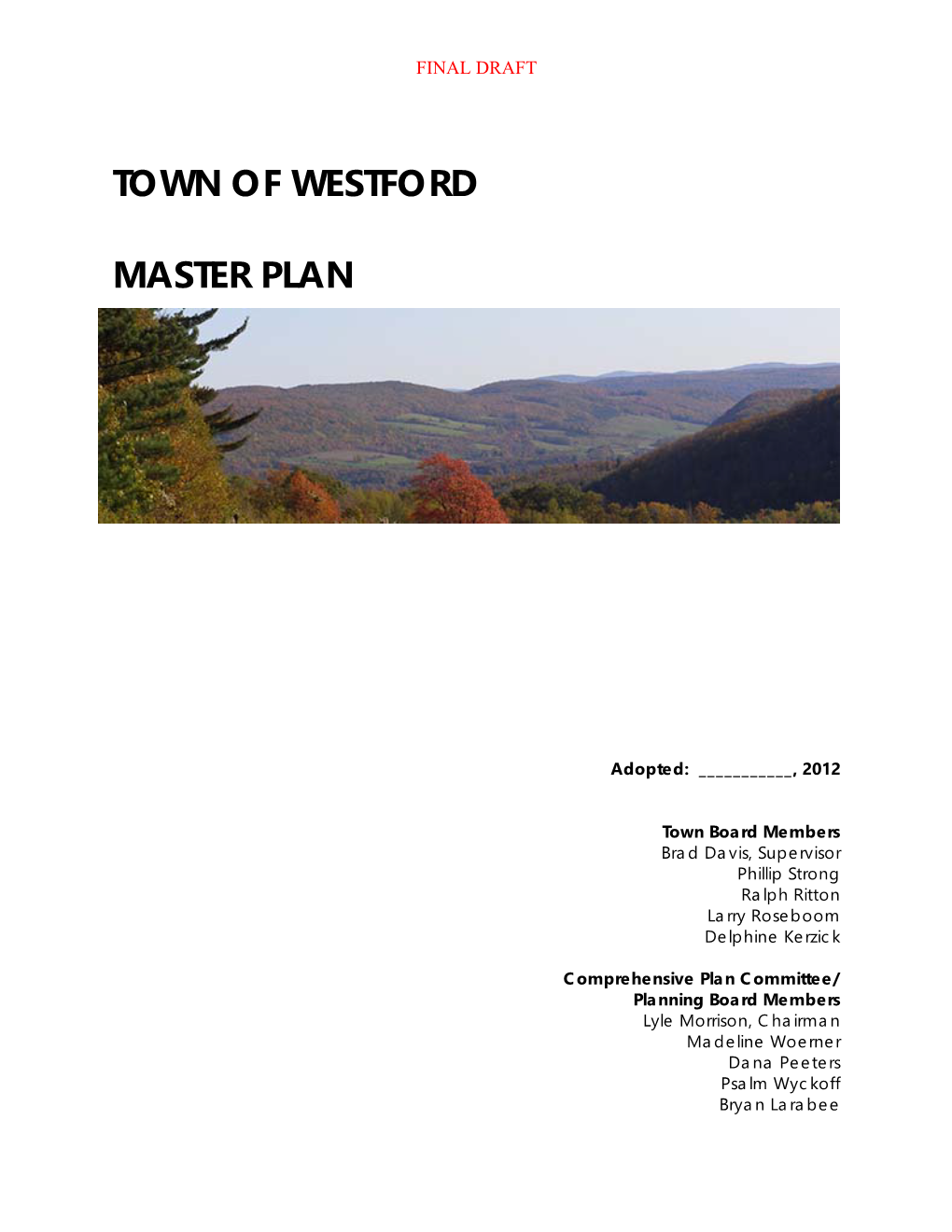 Westford Master Plan