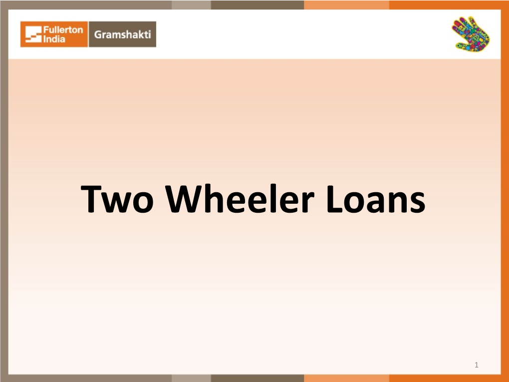 Two Wheeler Loans