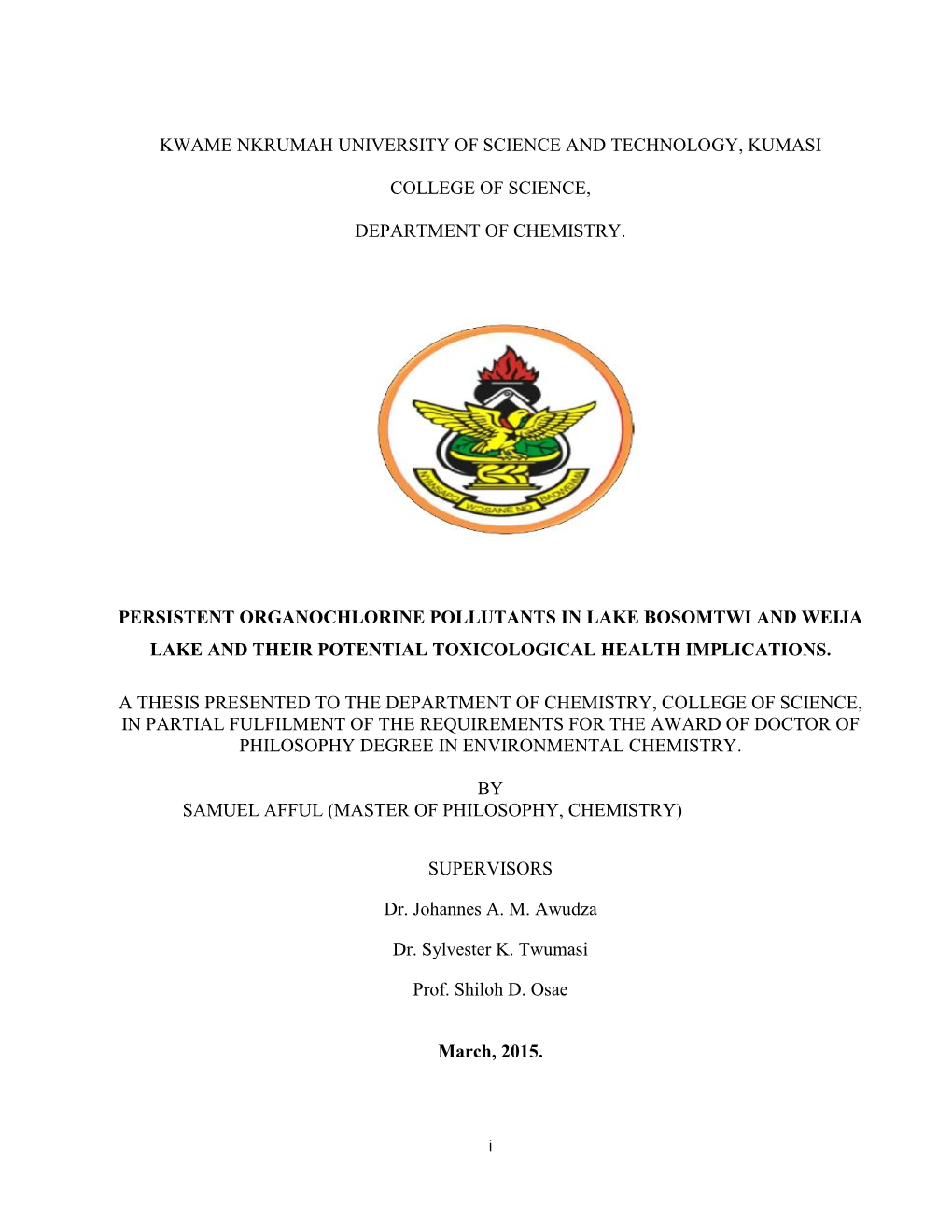 Phd, Samuel Afful, KNUST, 2015.Pdf