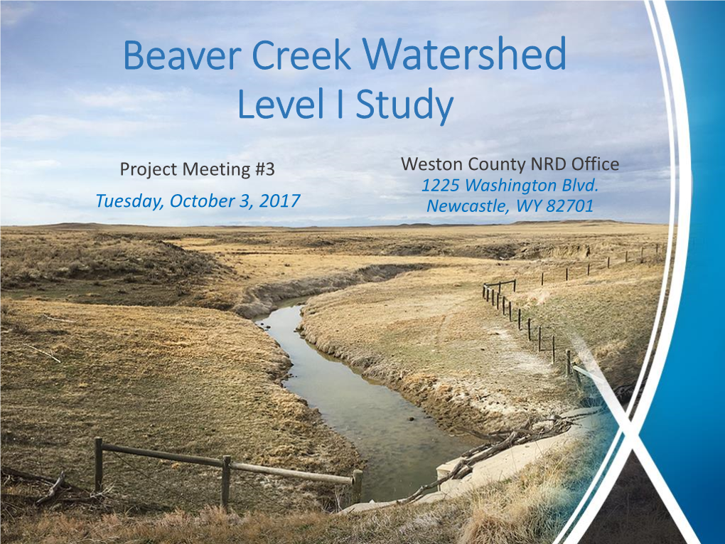 Beaver Creek Project Meeting 3