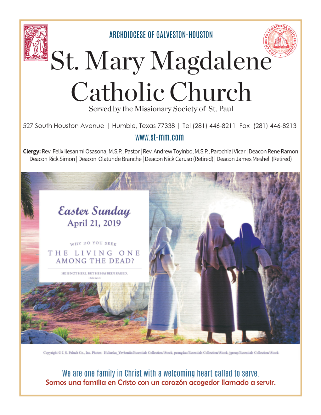 St. Mary Magdalene Catholic Church Served by the Missionary Society of St