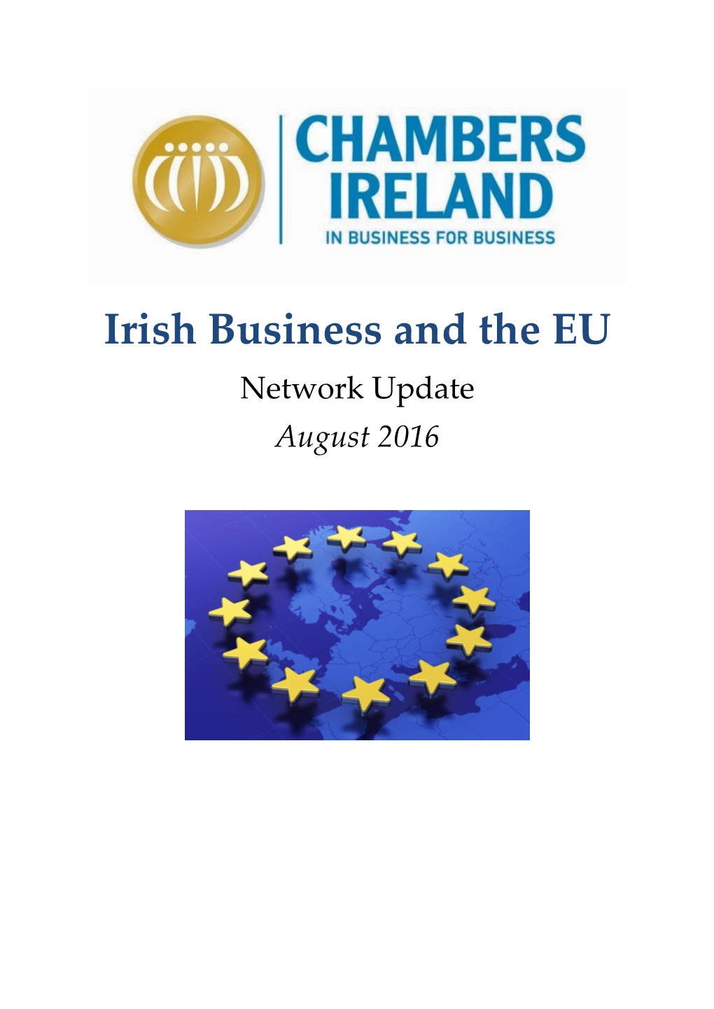 Irish Business and the EU Network Update August 2016