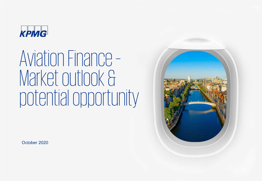 Aviation Finance – Market Outlook & Potential Opportunity