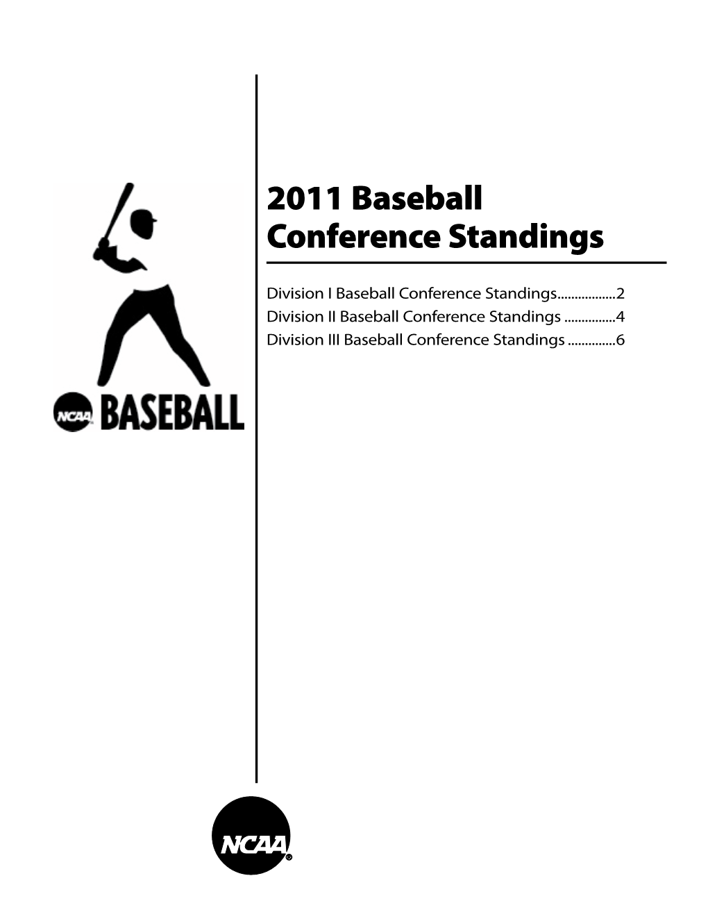 2011 Baseball Conference Standings