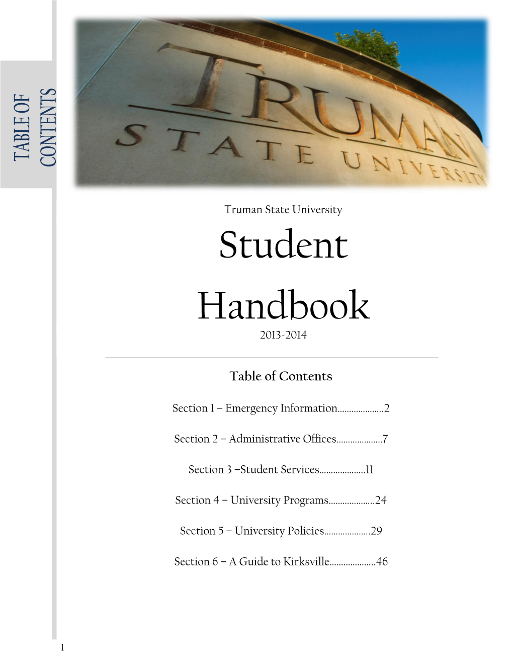 Truman State University Student Handbook