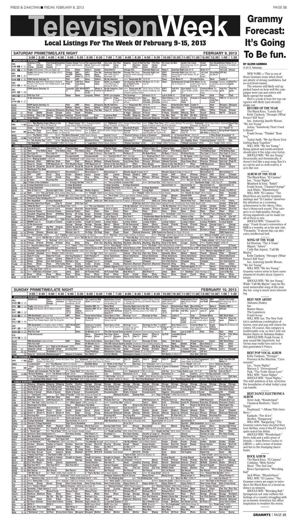 Grammy Forecast: It's Going to Be Fun