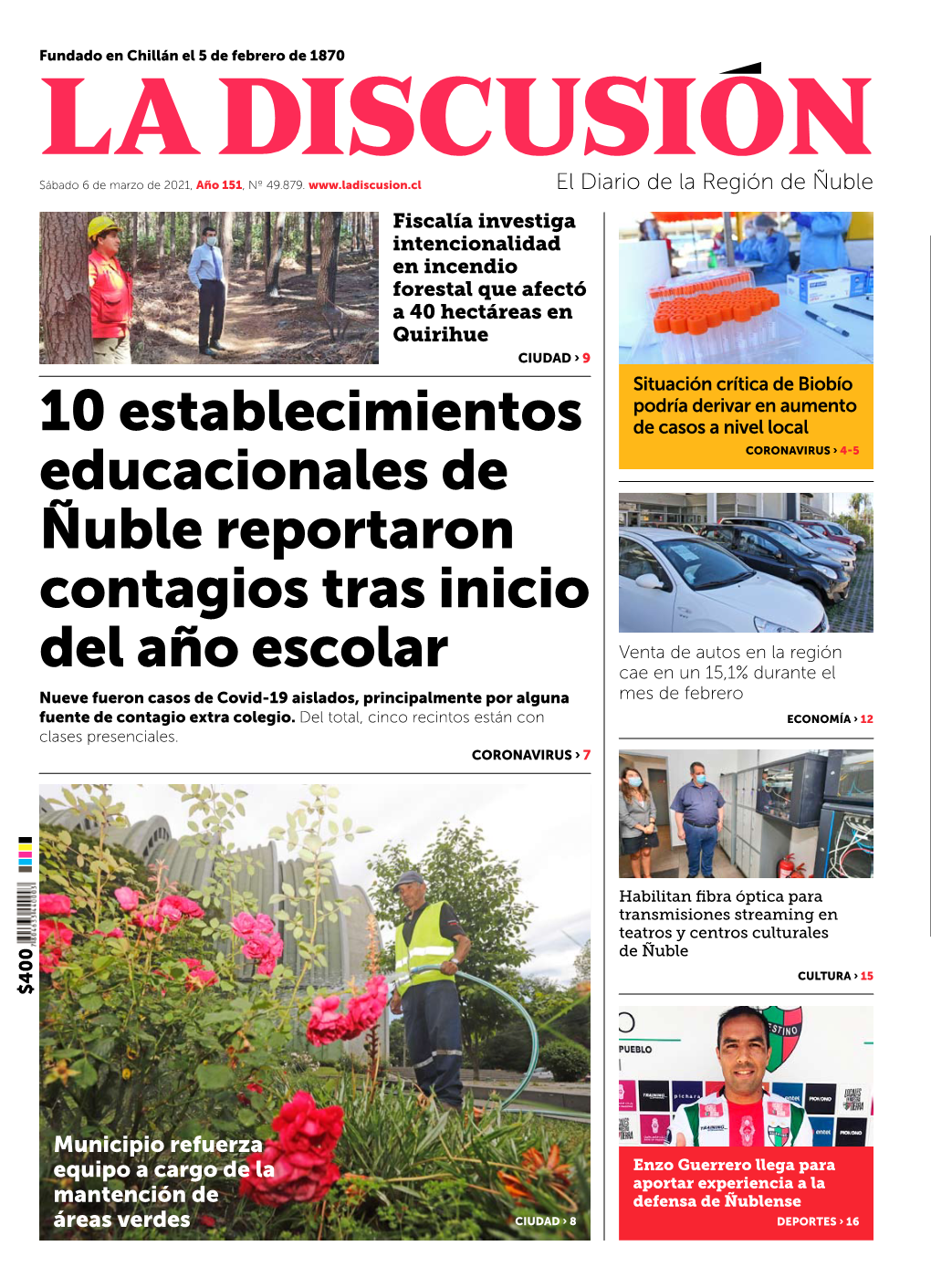 10 Establecimientos Educacionales De Ñuble Reportaron Contagios Tras