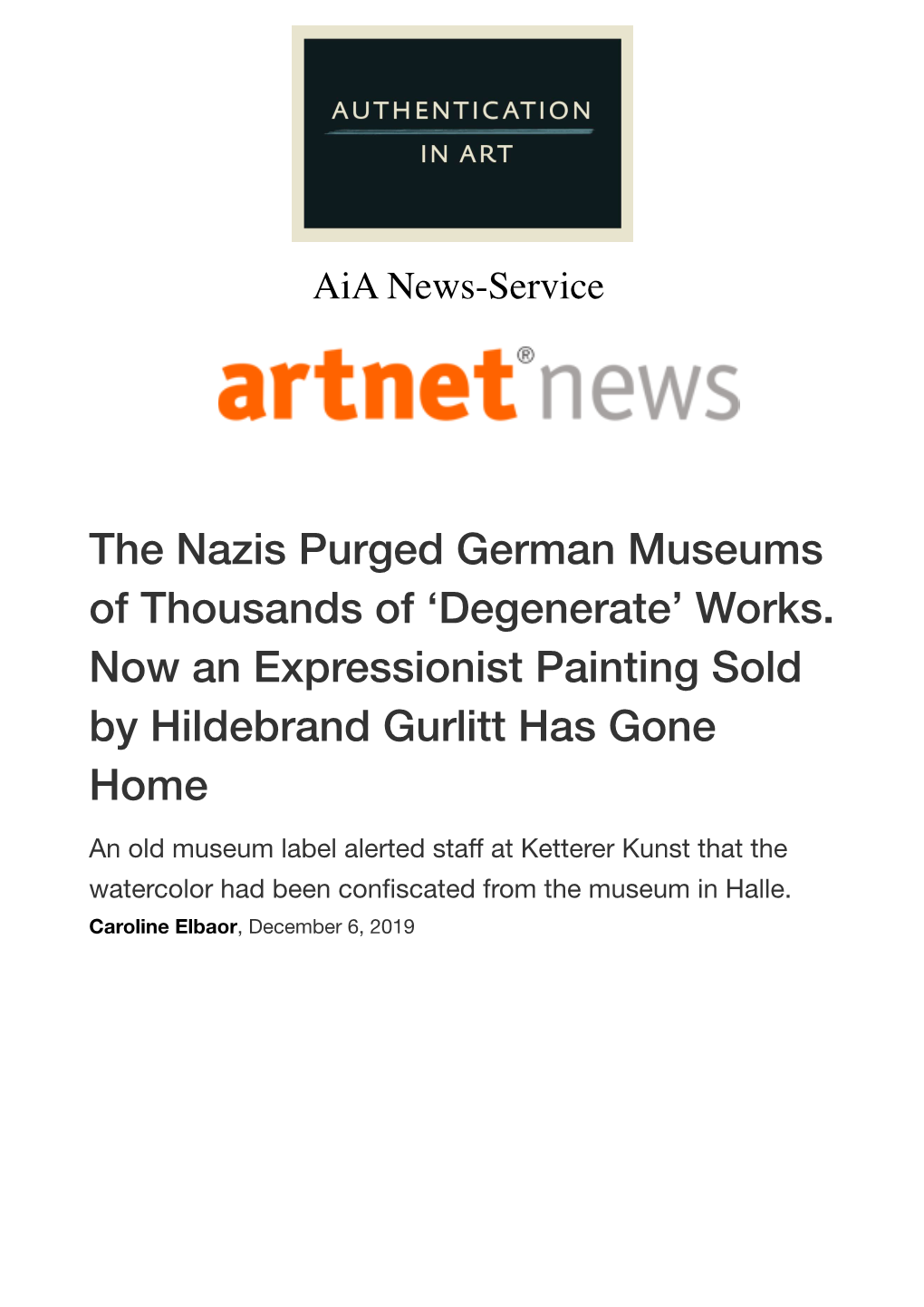 The Nazis Purged German Museums of Thousands of 'Degenerate