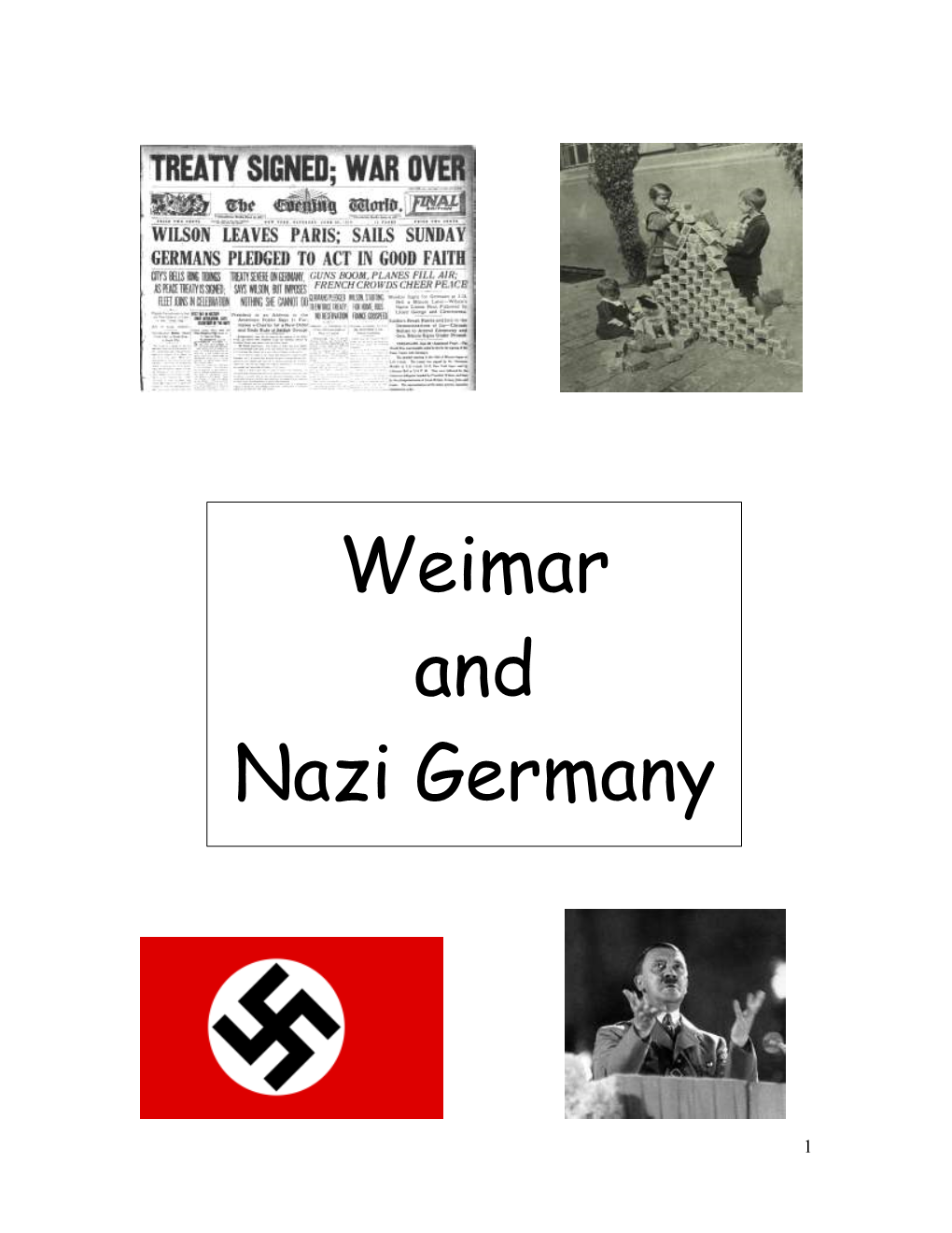 Weimar and Nazi Germany