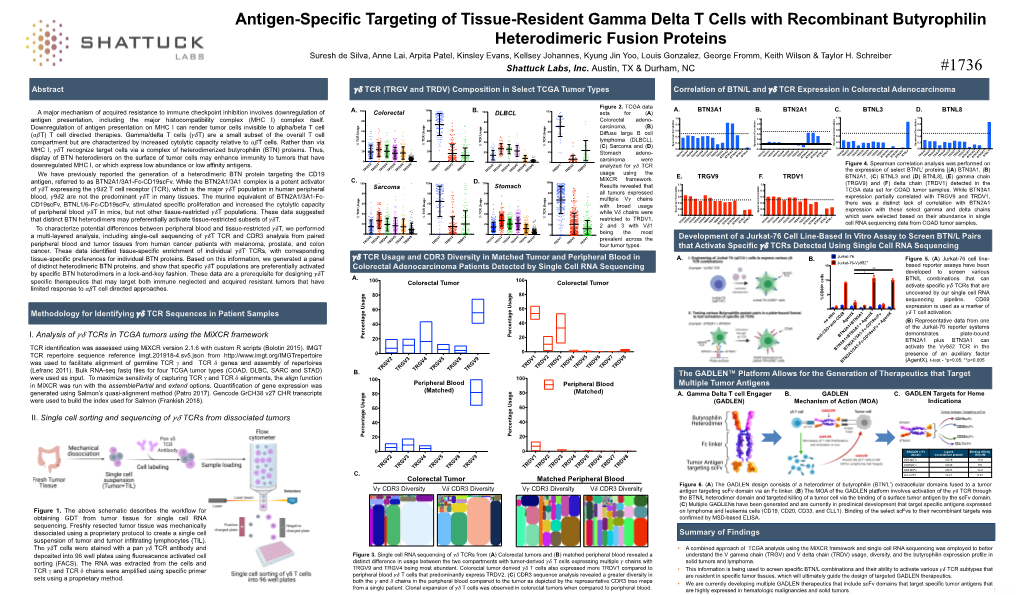 Antigen-Specific Targeting of Tissue-Resident Gamma Delta T