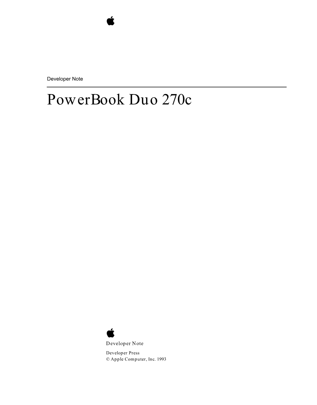 Powerbook Duo 270C