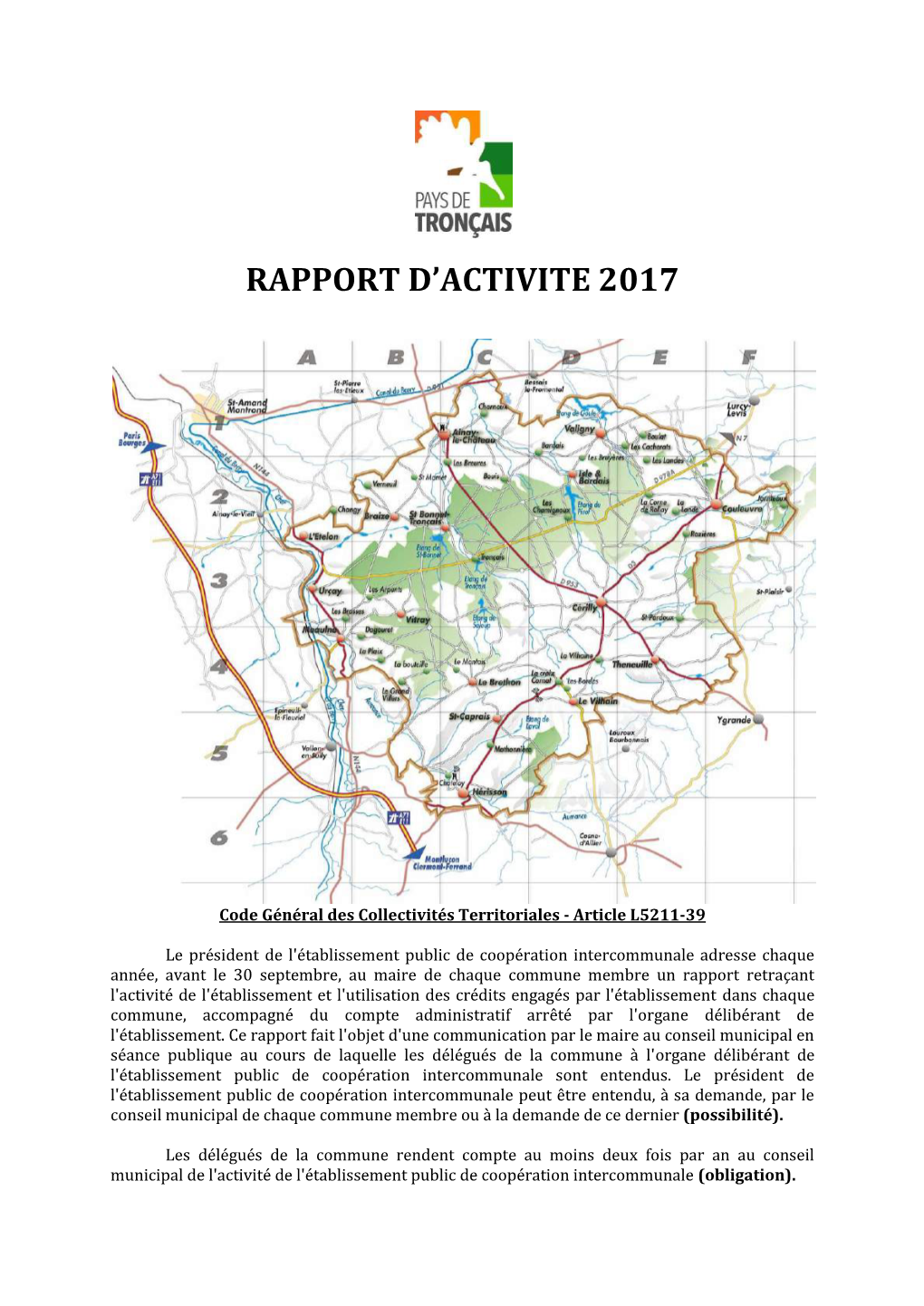 Rapport D'activite 2017