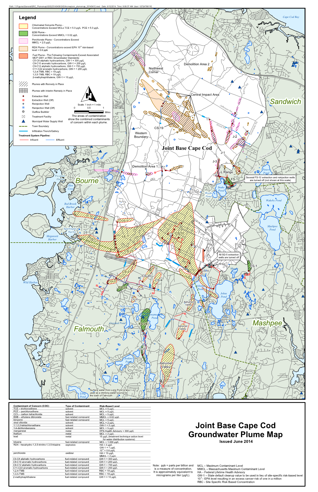 Joint Base Cape Cod Groundwater Plume