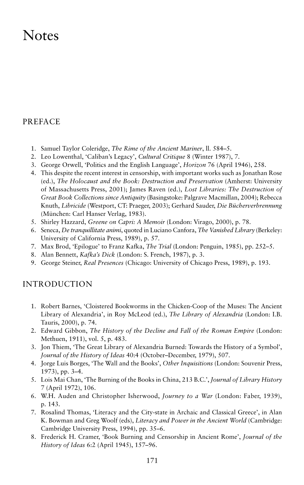 Preface Introduction