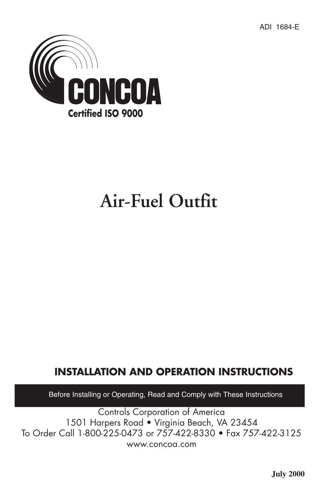 Air-Fuel Outfit