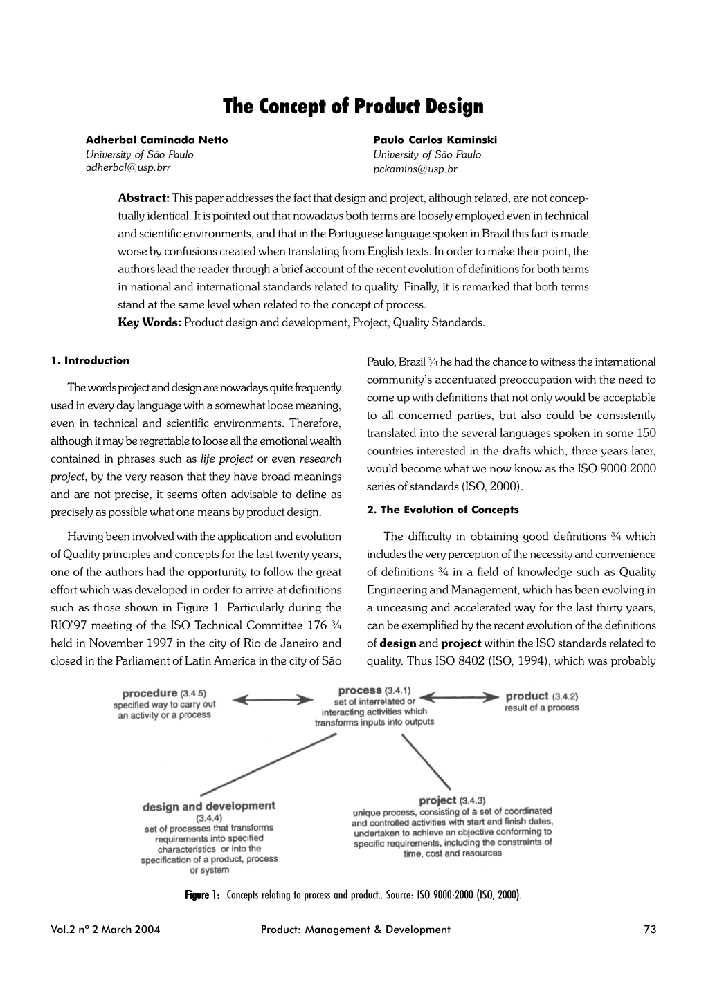 The Concept of Product Design