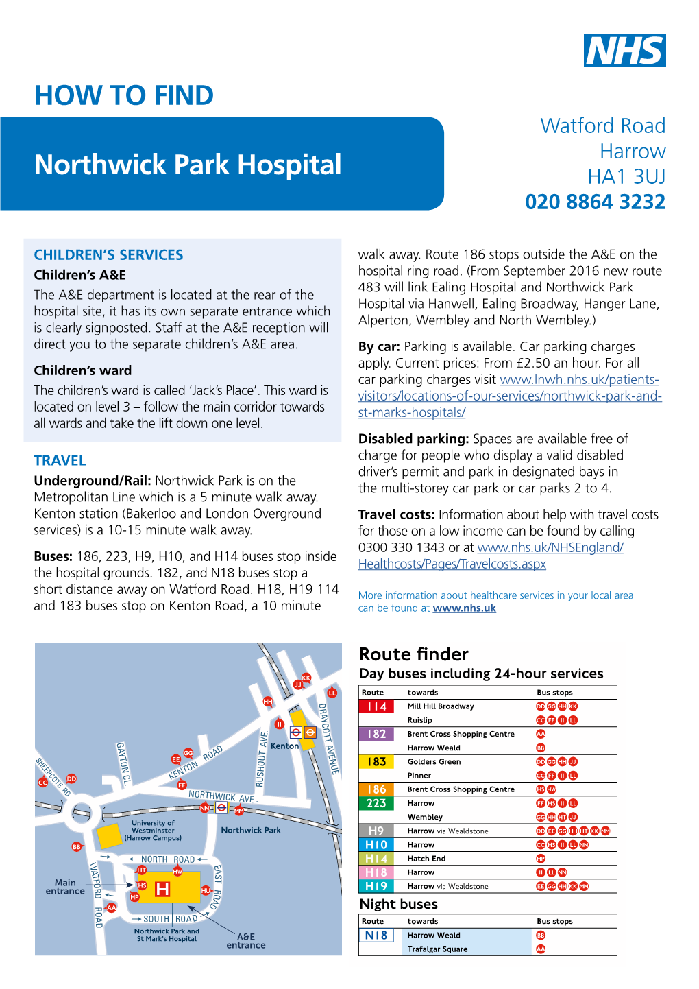 How to Find Northwick Park Hospital