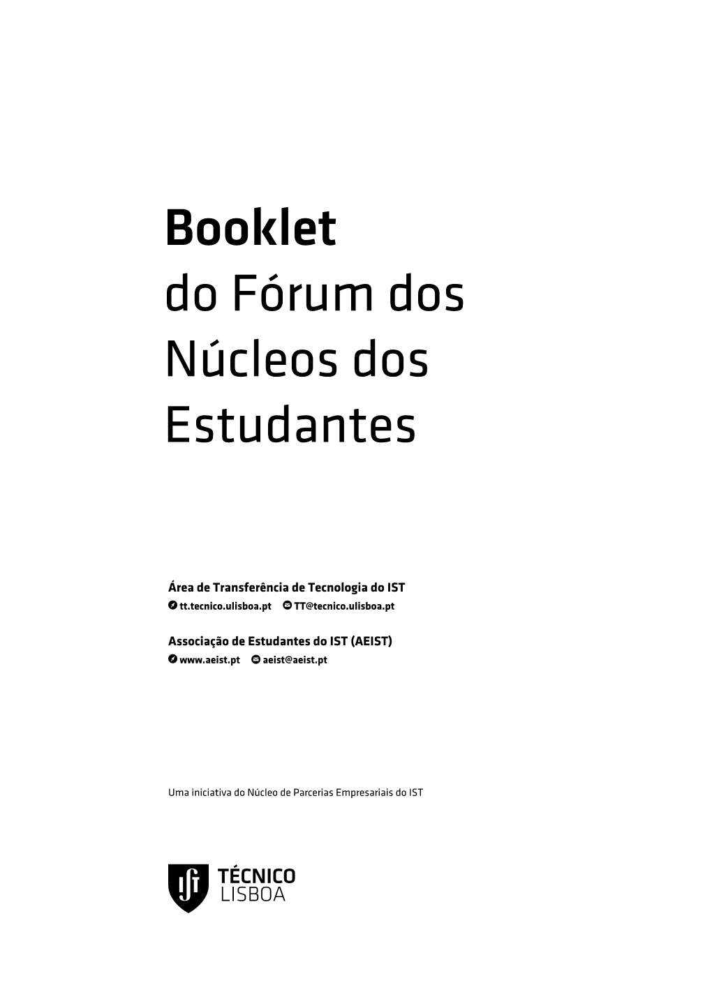 Booklet Do Fórum Dos Núcleos Dos Estudantes