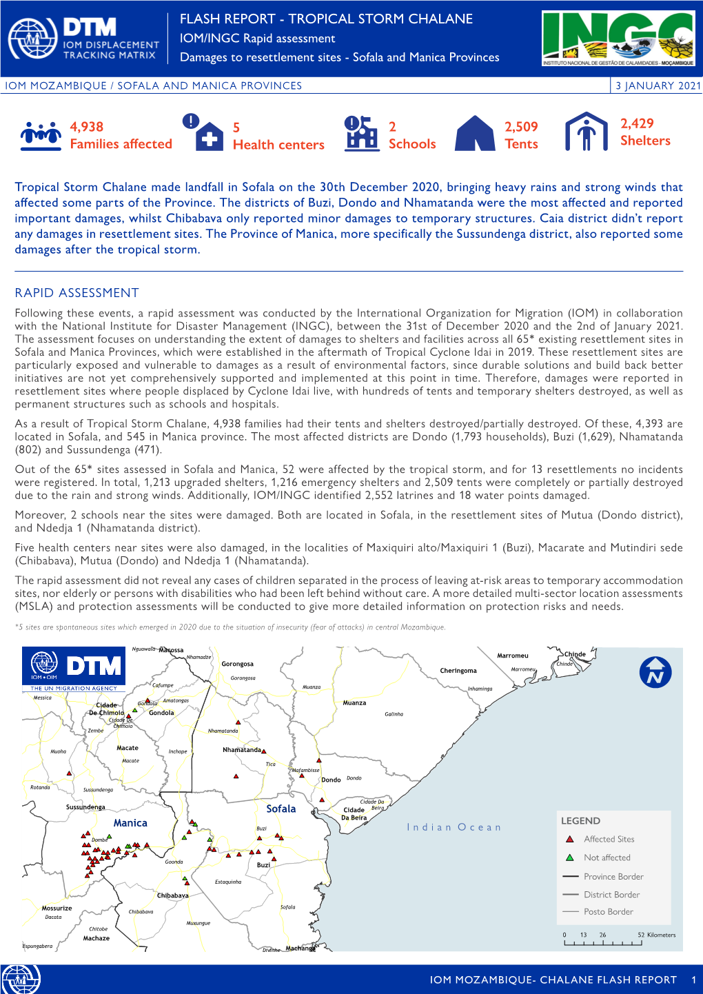 4938 Families Affected FLASH REPORT