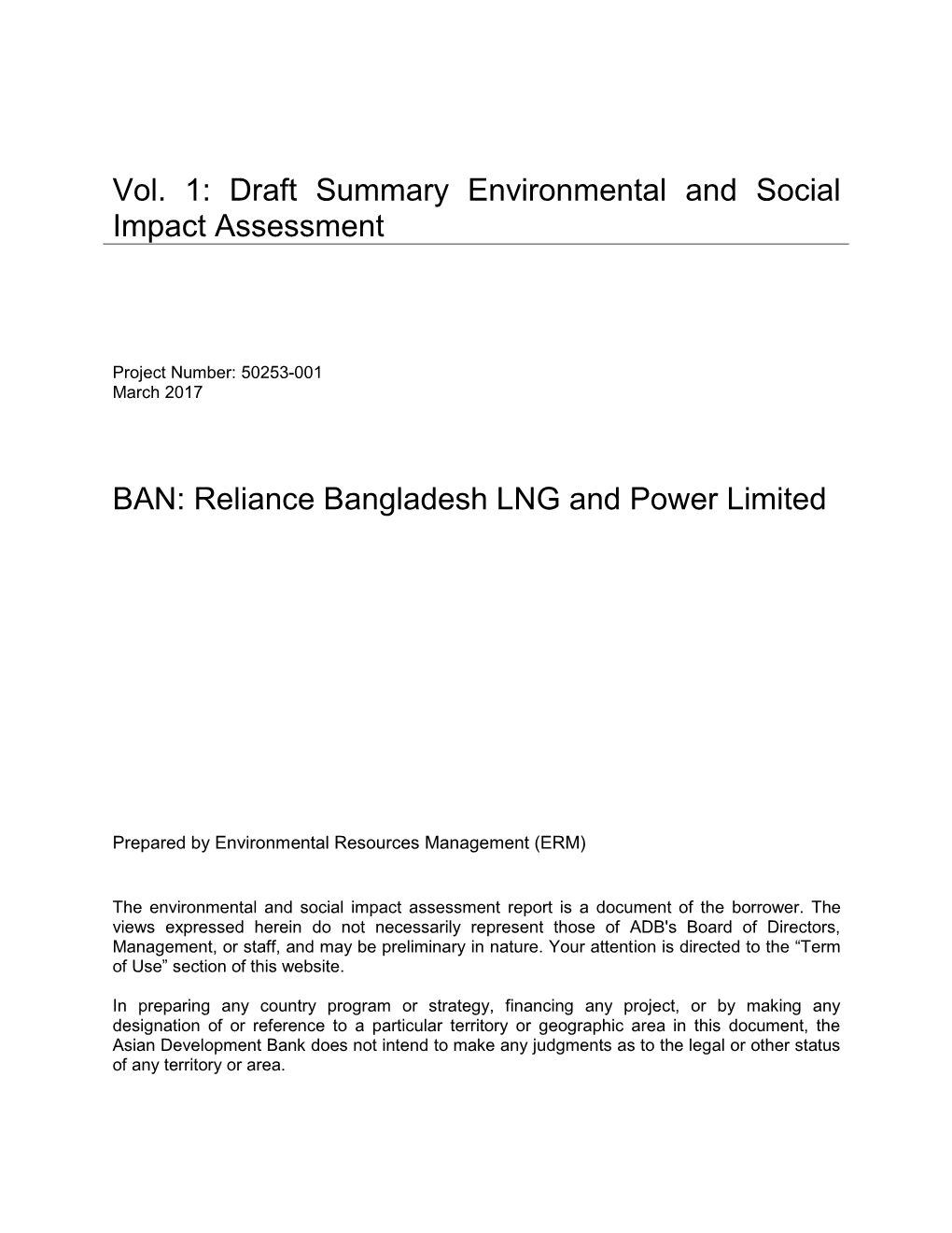 Reliance Bangladesh LNG and Power Limited