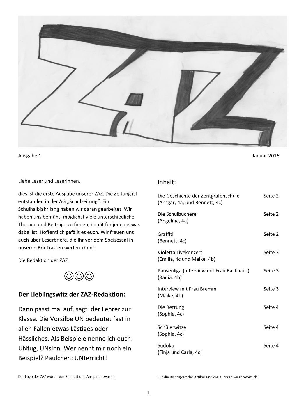 Ausgabe 1 Januar 2016