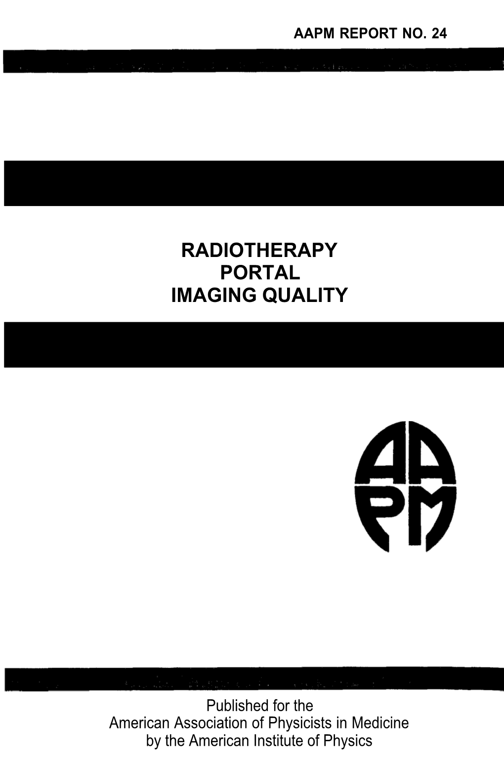 Radiotherapy Portal Imaging Quality