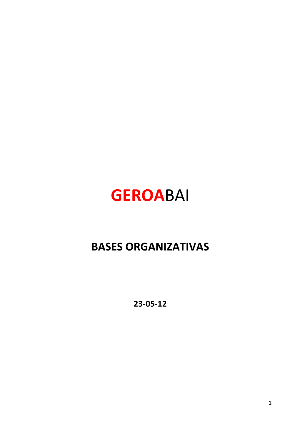 Bases Organizativas