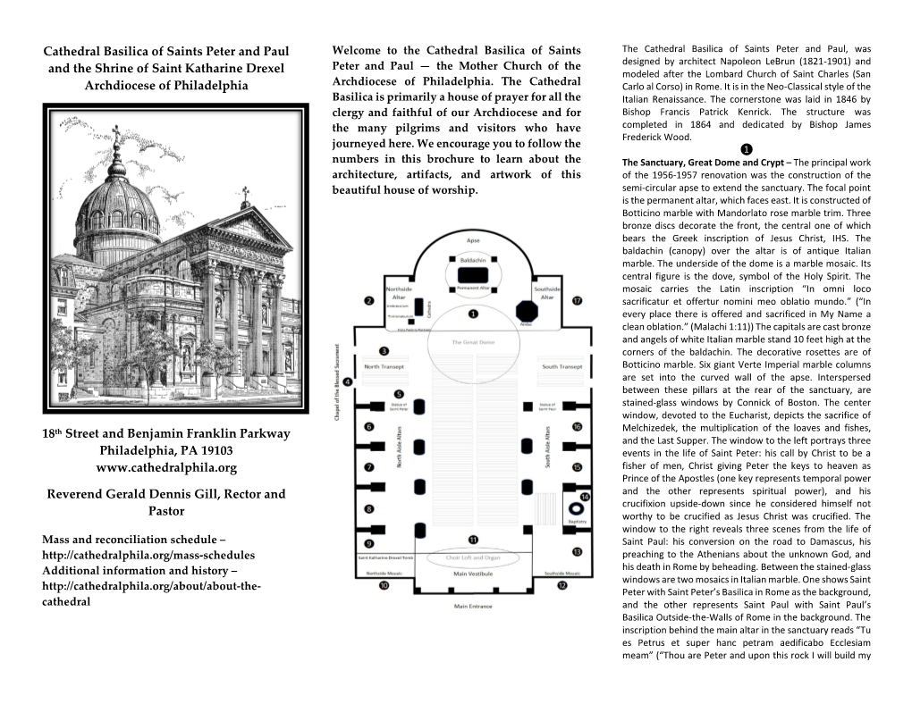 A Printable PDF of the Basilica's Self-Guided Tour