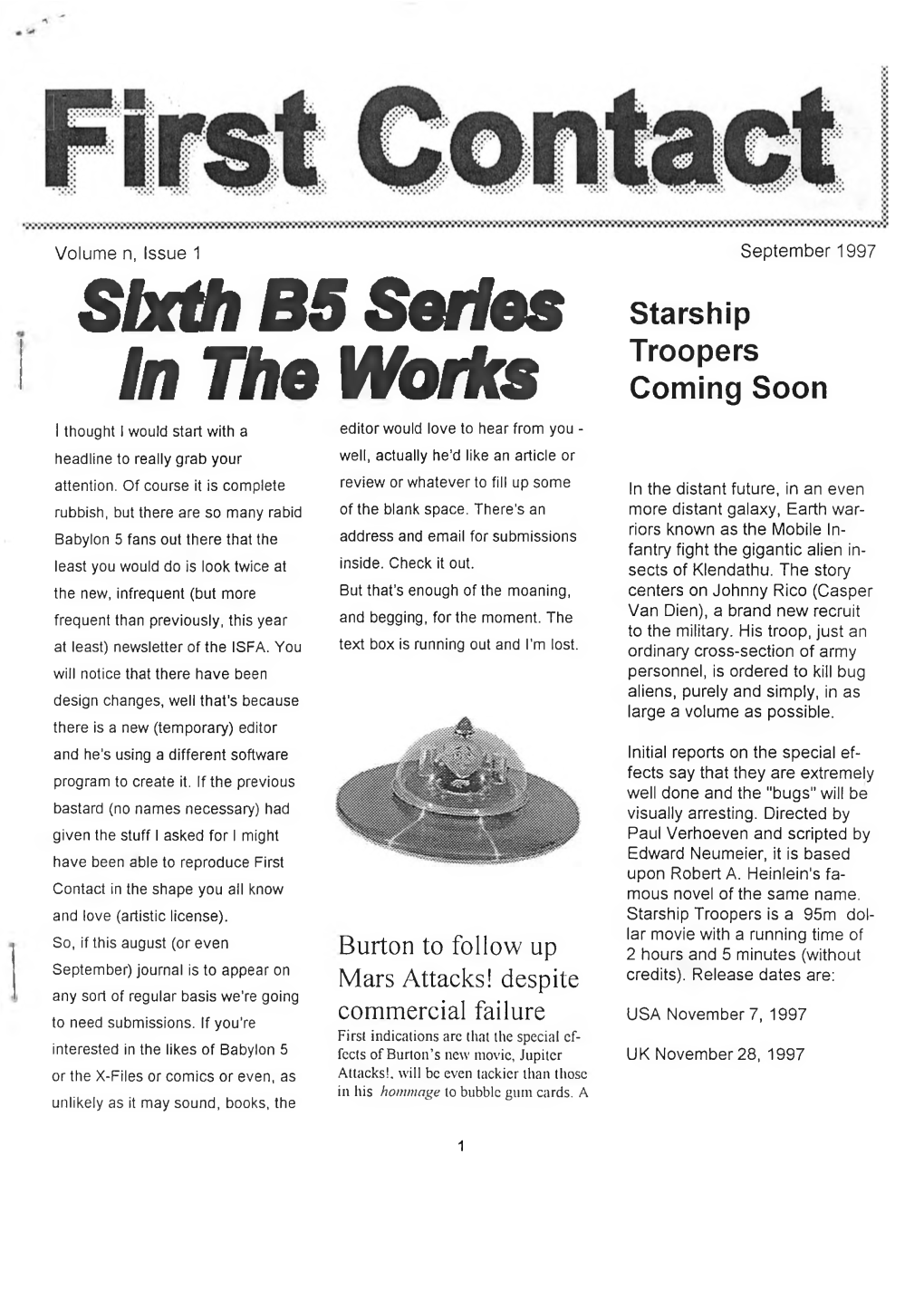 Sixth BS Series In