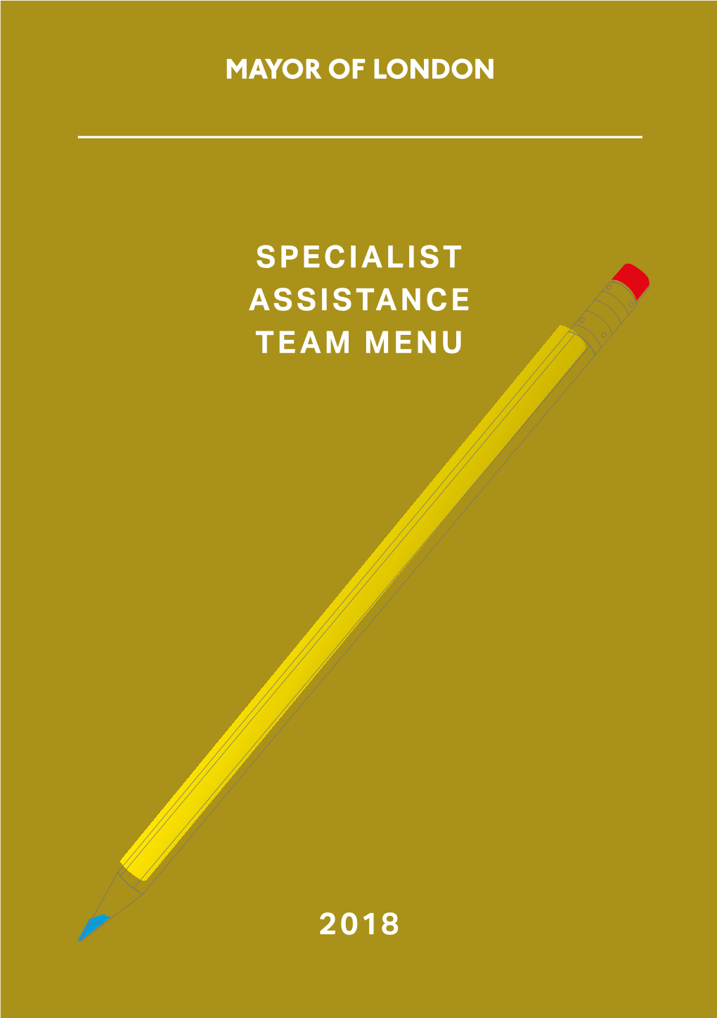 Specialist Assistance Team Menu 2018