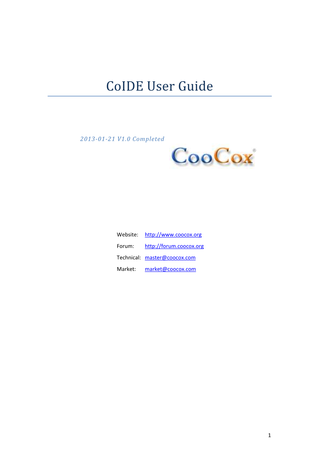 Coide User Guide