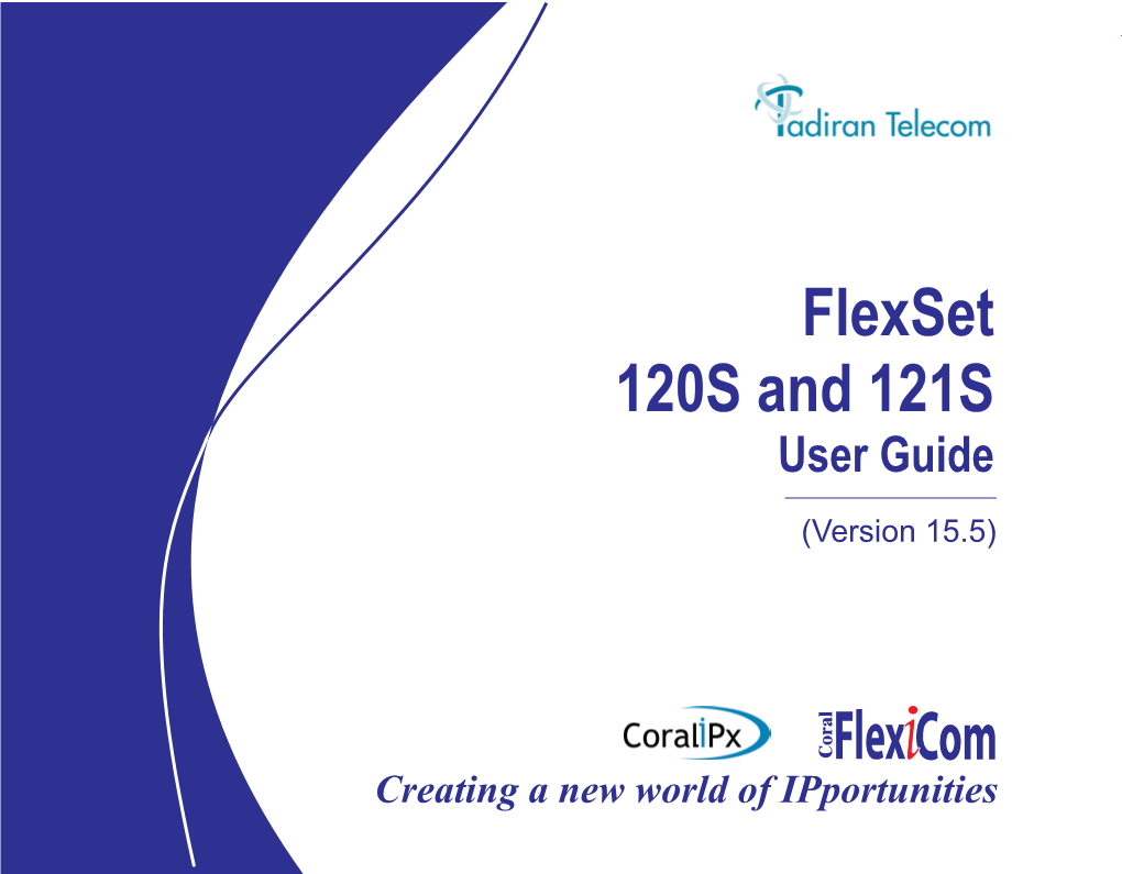 Flexset 120S/121S User Guide