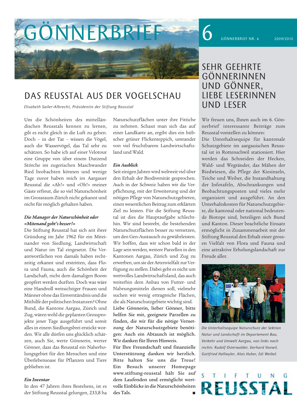 Gönnerbrief Nr 6