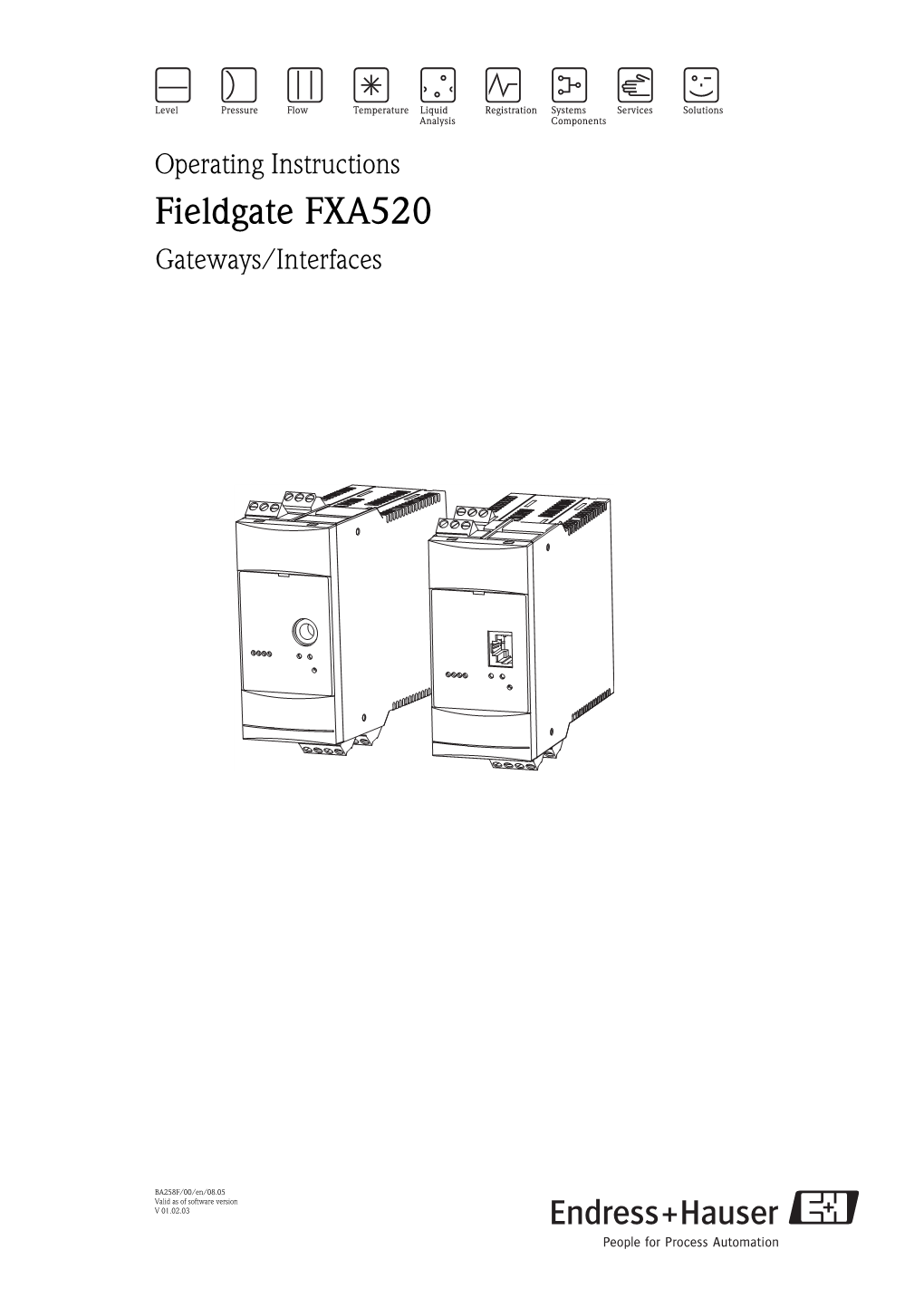 Operating Instructions Fieldgate FXA520 Gateways/Interfaces