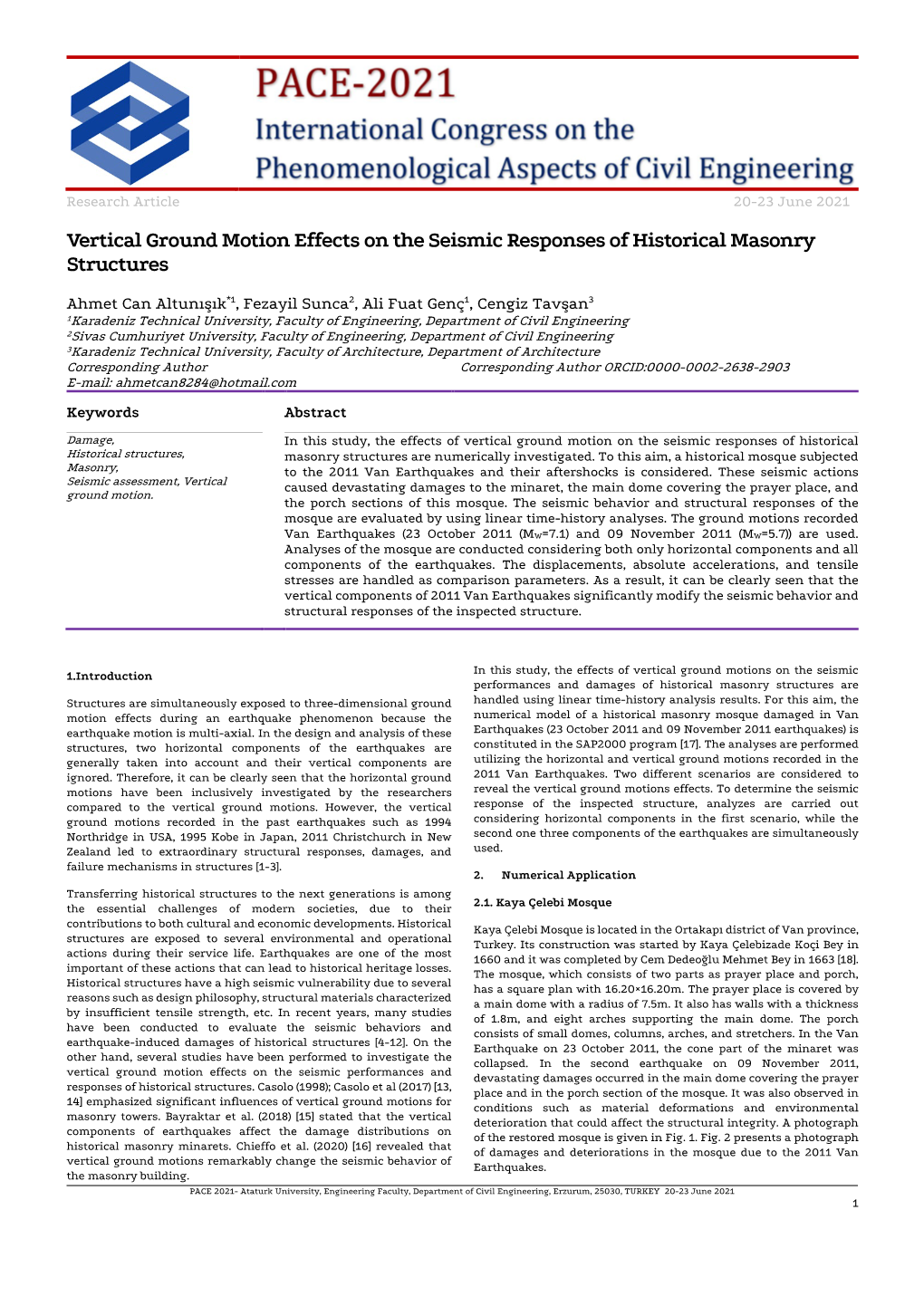 Vertical Ground Motion Effects on the Seismic Responses of Historical Masonry Structures