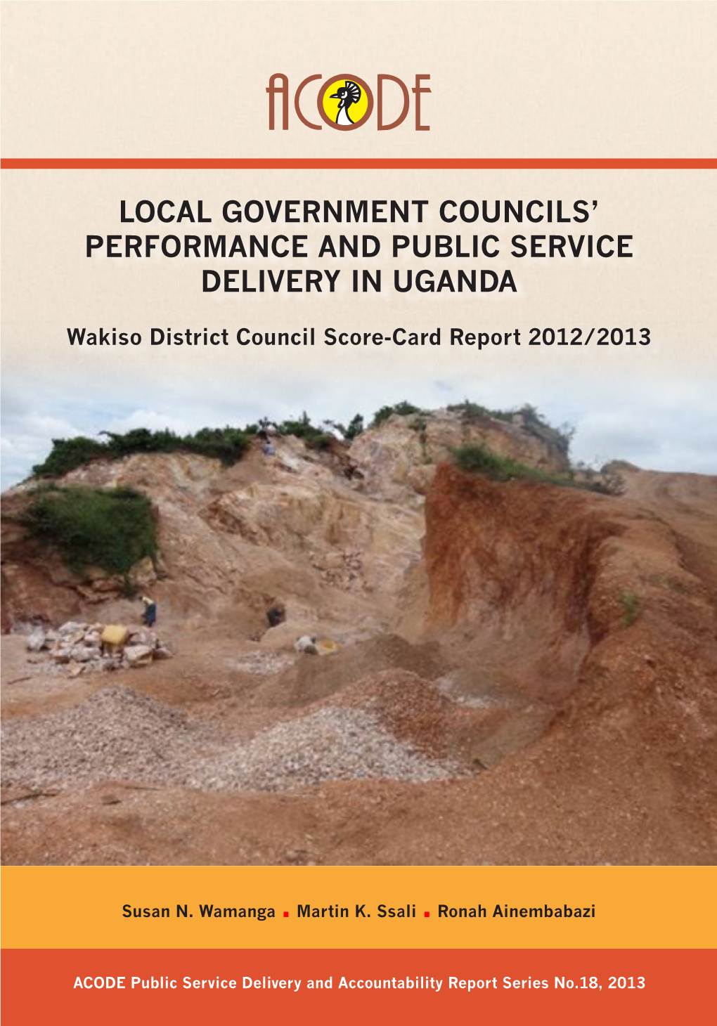 Local Government Councils' Performance and Public Service Delivery in Uganda