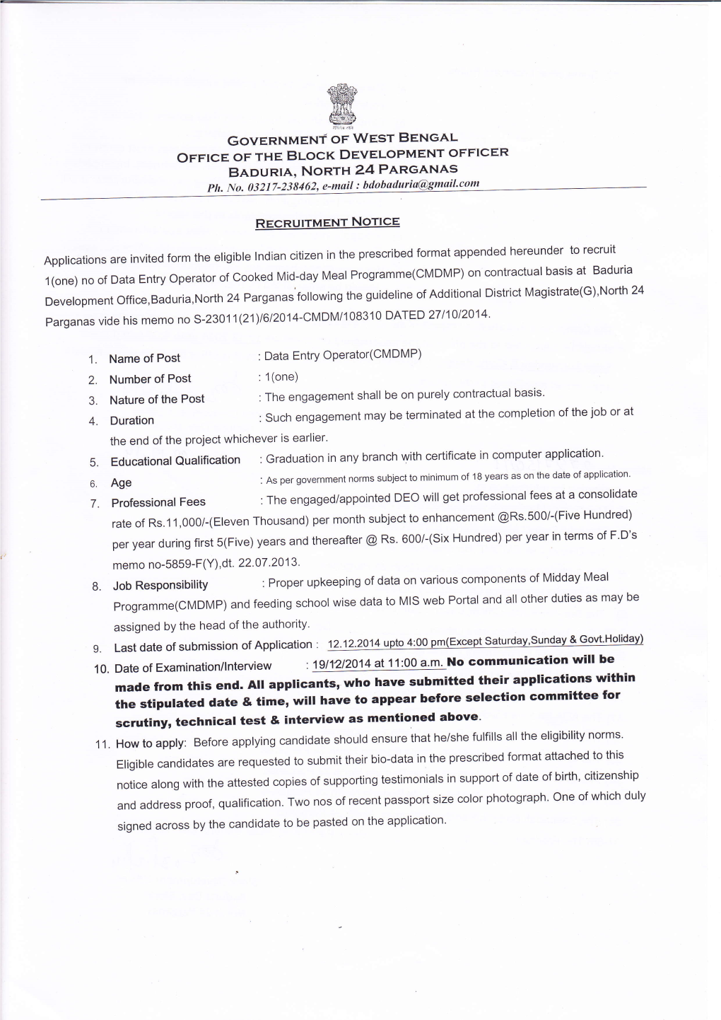 6. Age :Aspergovernmentnormssubjecttominimumoflbyearsasonthedateofapplication' Will Get Professional Fees at a Consolidate 7