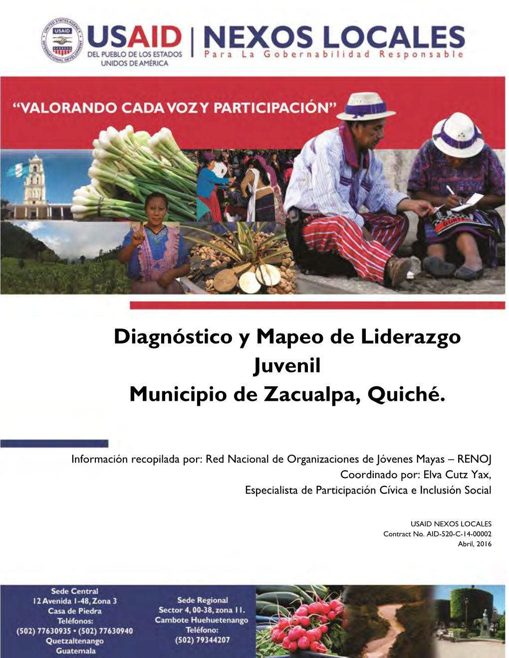 Diagnóstico Y Mapeo De Liderazgo Juvenil Municipio De Zacualpa