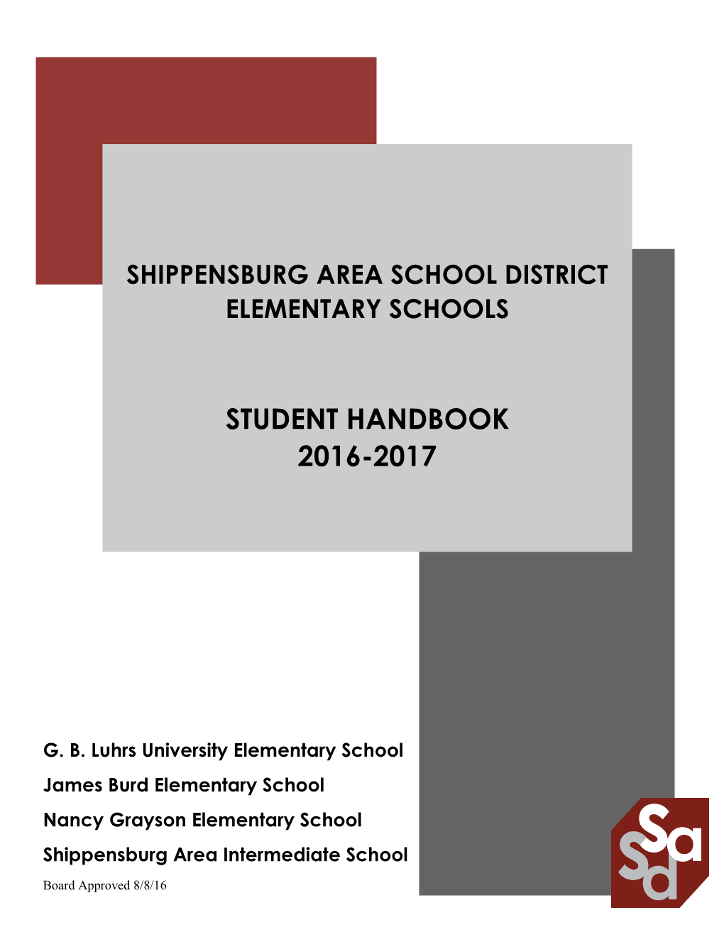 Student Handbook 2016-2017