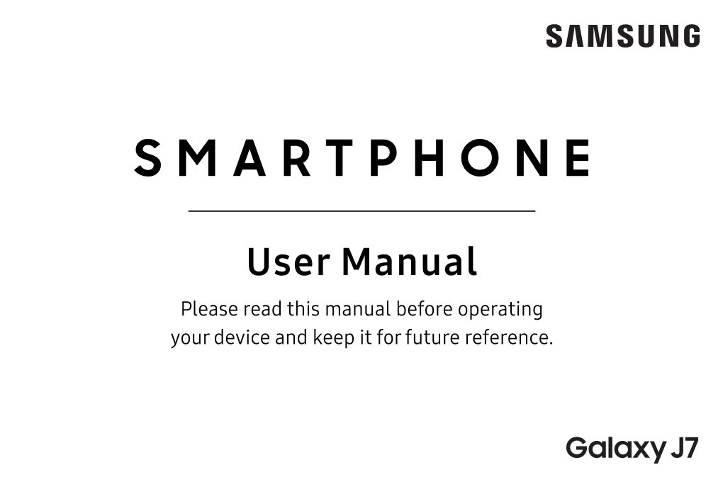 Samsung Galaxy J7 User Manual