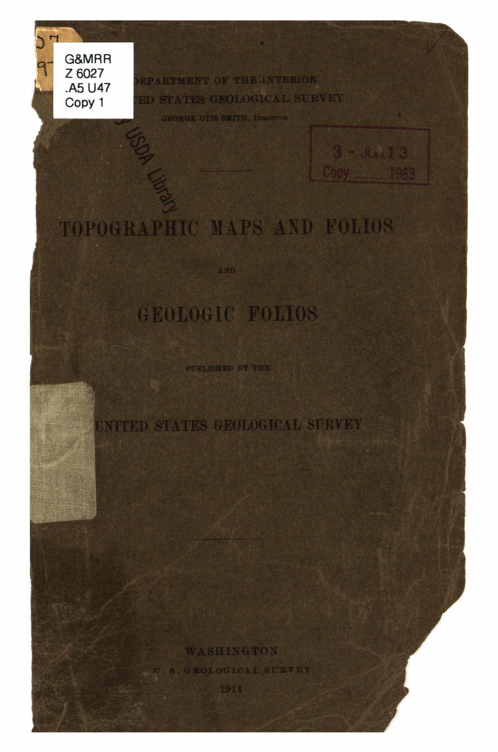 Topographic Maps and Folios and Geologic Folios